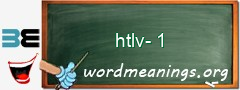 WordMeaning blackboard for htlv-1